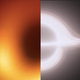M87's black hole (left) versus Gargantua from Interstellar (right)